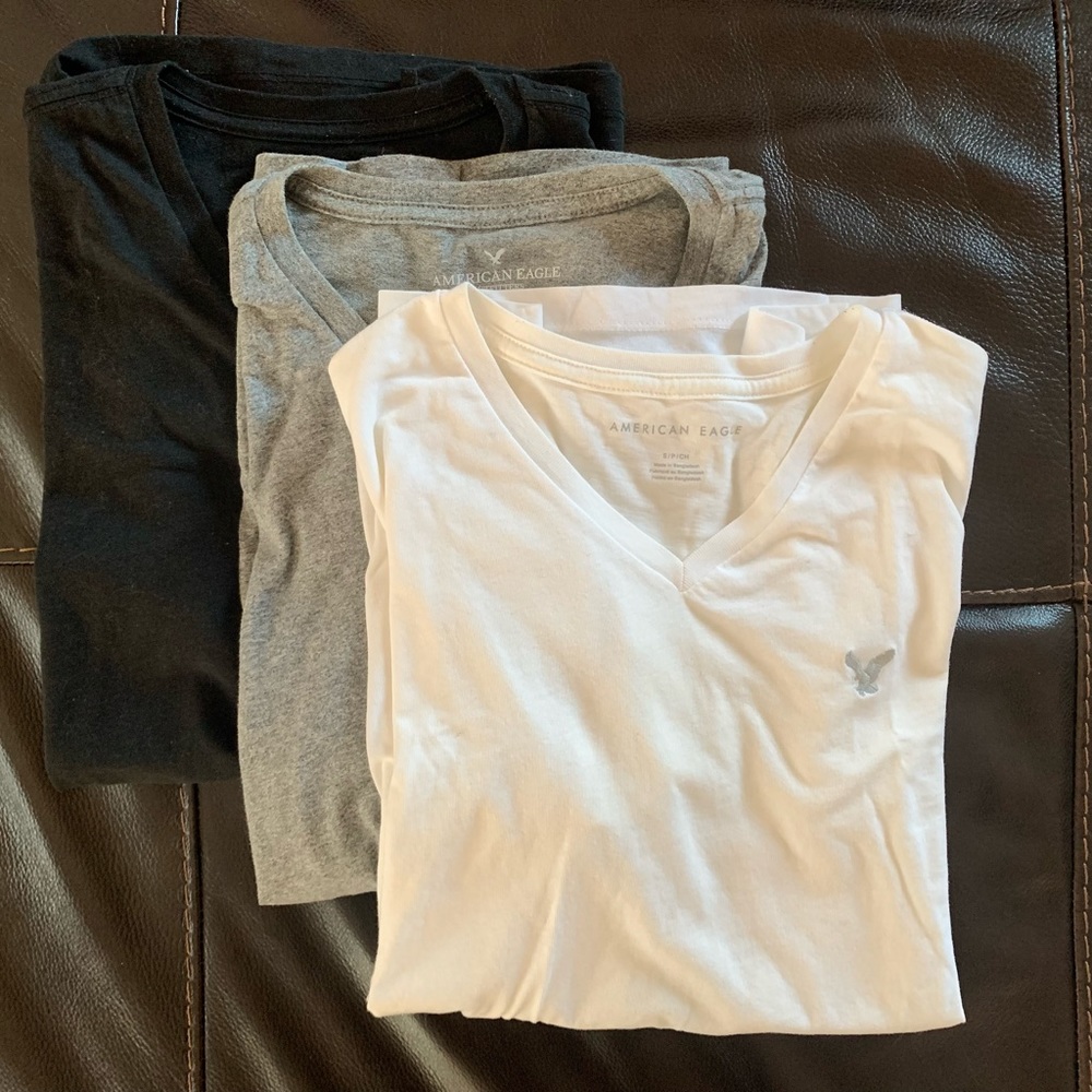 American Eagle Lot of 3 Short Sleeve Basic Tees